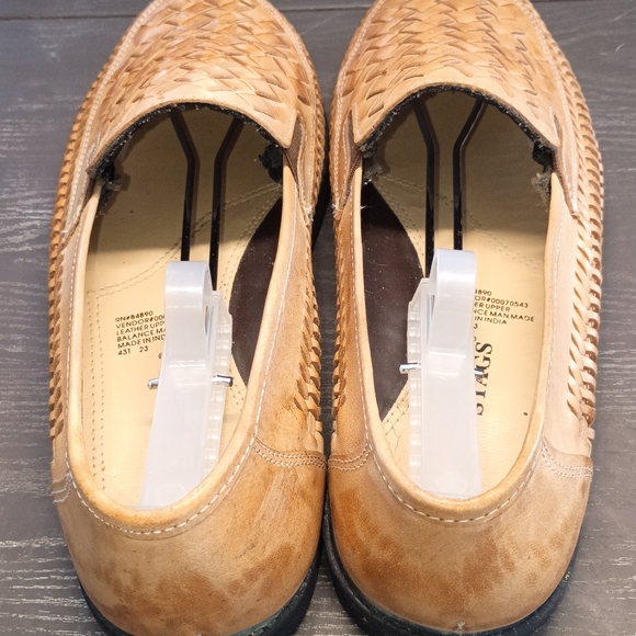 Deer Stags Light Brown Woven Men\'s 10M Slip-Ons. Nice Pre-owned Condition. main image 5